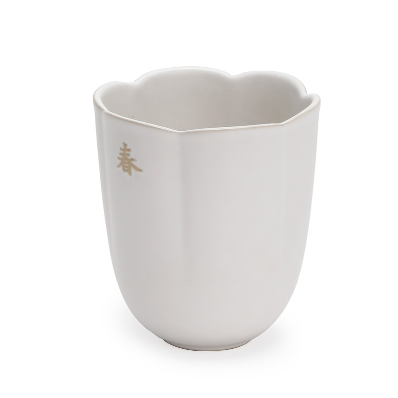Thousands of thousand hall office glass ceramic creative glass ceramic cups household masters cup single tea cup p of the four seasons