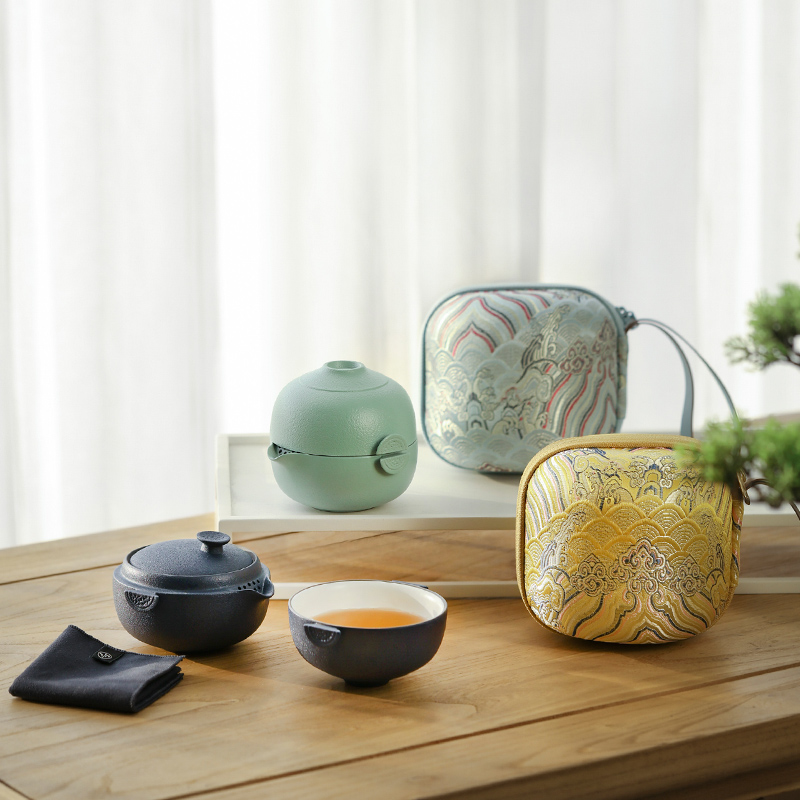 Wanqiantang Express Cup Ceramic One Pot One Cup Single Tea House Portable Travel Easy Pot World Well Well Well Well Well 03