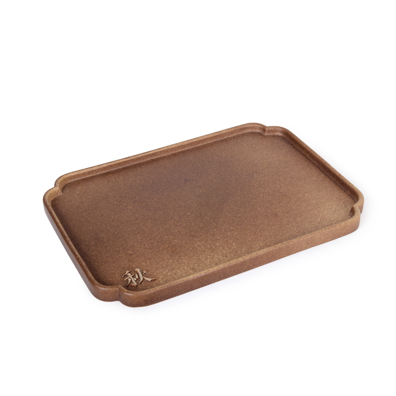 M letters kilowatt/hall tea set ceramic tea tray rectangle single dry storage ceramic tea retainer plate four seasons plate in the autumn
