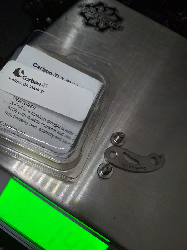 Carbon ti road front derailleur cable modification for turning to mountain