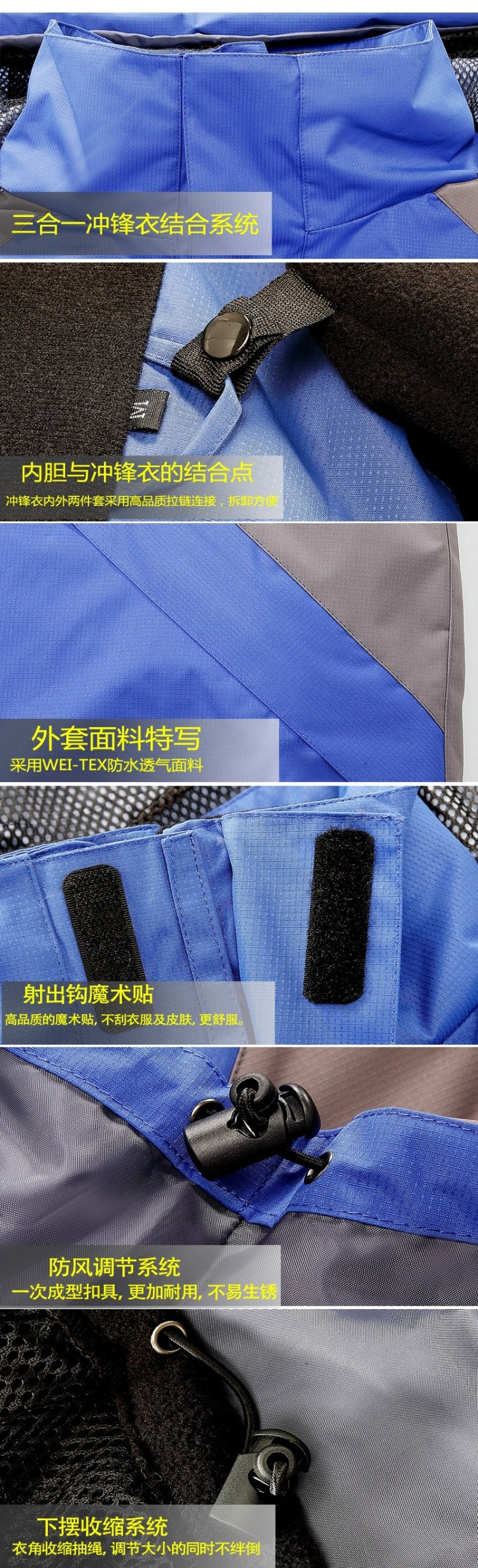 Tùy chỉnh yếm bông không thấm nước và windproof có thể tháo rời quần áo làm việc ấm thể hiện hậu cần áo thêu in LOGO