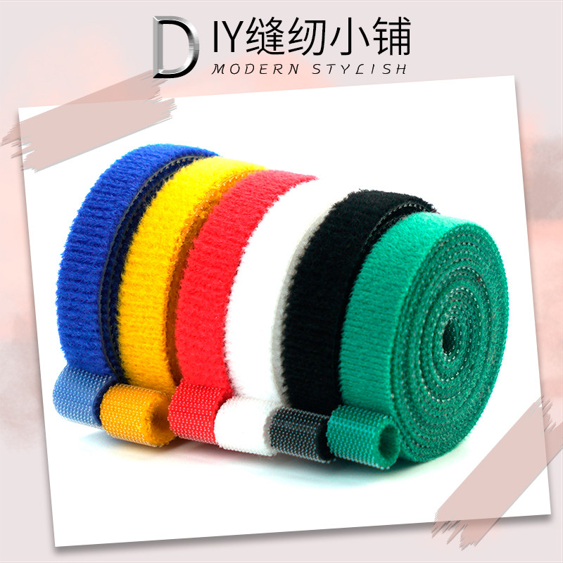 Back-to-back reverse buckle Velcro cable tie Cable manager Fixed data cable Self-adhesive cable tie Strong strap winding