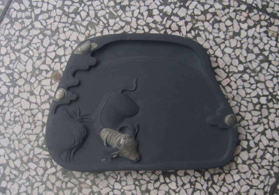 Mud cows enter the sea Sizhou inkstone Sizhou stone inkstone Cengong county famous inkstone Guizhou Si inkstone discount