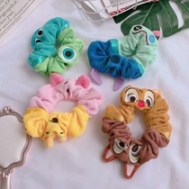Cartoon cute color two-color squirrel bear double hair decoration wrist decoration hair circle hair rope