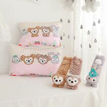 Small Bear Car headrests Ram Neck Pillow Car Cute Cartoon On-board Seat Belt Protective Shoulder Strap Car Inner Seat Lean