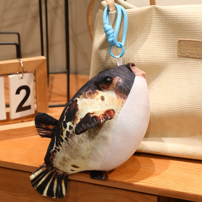 Simulated Pufferfish Plush Toy, Creative Angry Little Fish Doll, Pillow, Quirky Gift Simulated Pufferfish Plush Toy, Creative Angry Little Fish Doll, Pillow, Quirky Gift