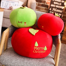 Red apple cuddle with pillow plush toy software Ping An fruit paparazzi doll doll Christmas Christmas Eve Gift