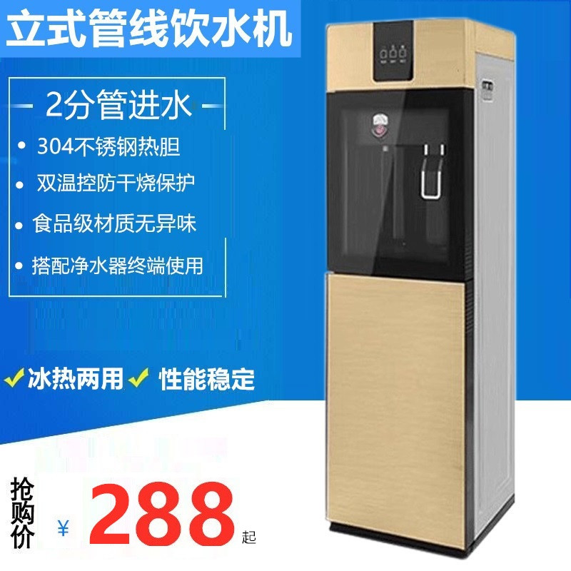 Vertical pipeline machine hot and cold ice hot water drinking water dispenser Home desktop straight drinking water purifier company factory intelligence