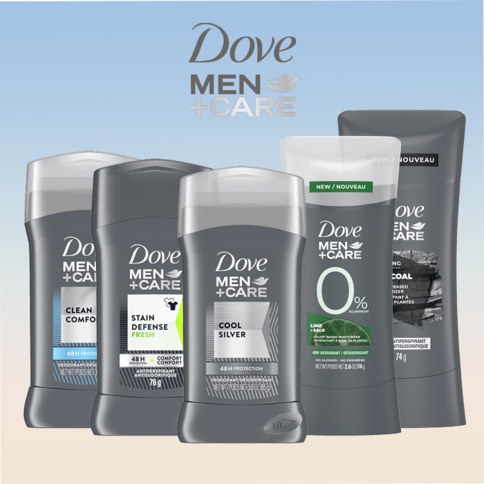 Dovemen Men's Youth Underarm Care Long-Lasting Deodorant Aluminum-Free Light Fragrance Refreshing Antiperspirant Balm