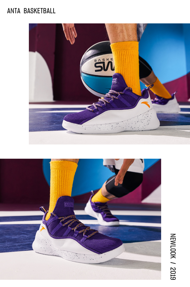Giày thể thao Anta 2019 giày nam cao mềm mới Giày bóng rổ NBA mang giày bóng rổ cạnh tranh thoáng khí - Giày bóng rổ giày bóng rổ giá rẻ