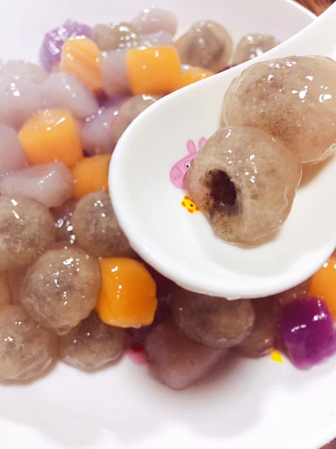 4 pieces of SF Fujian Fuzhou specialty snacks handmade powder buns powder balls lotus root powder balls stuffed Ada 1 catty