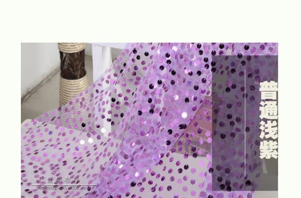 Mã hóa 9mm vải sequin Sequined sequin vải đám cưới vải trang trí flashings Hiệu suất quần áo nền vải gạc - Vải vải tự làm vải thô lụa