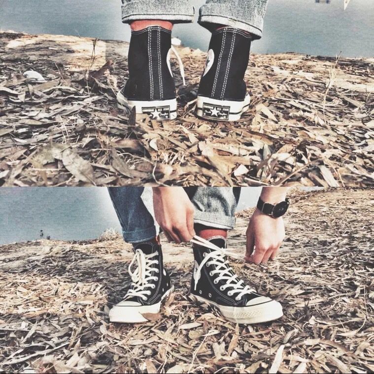 Converse Converse 1970S màu đen cao và thấp để giúp giày vải tiêu chuẩn Samsung 142334 144757 162050 giày thể thao sneaker