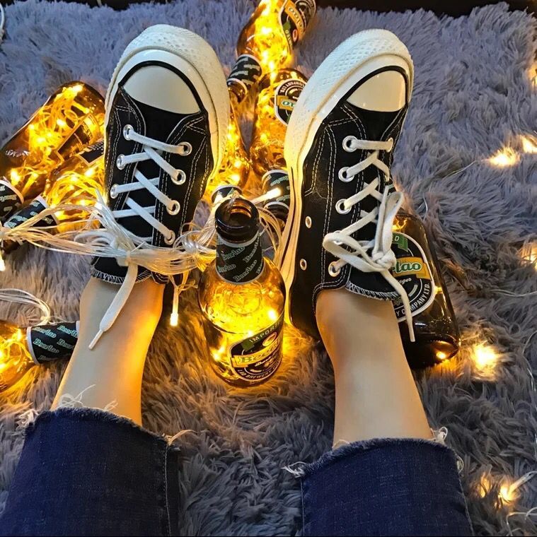 Converse Converse 1970S màu đen cao và thấp để giúp giày vải tiêu chuẩn Samsung 142334 144757 162050 giày thể thao sneaker