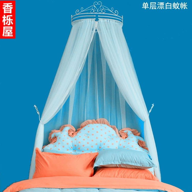 Princess Crown giường ren giường rèm gạc vòm lưới tòa án Hàn Quốc trang trí đám cưới rèm giường