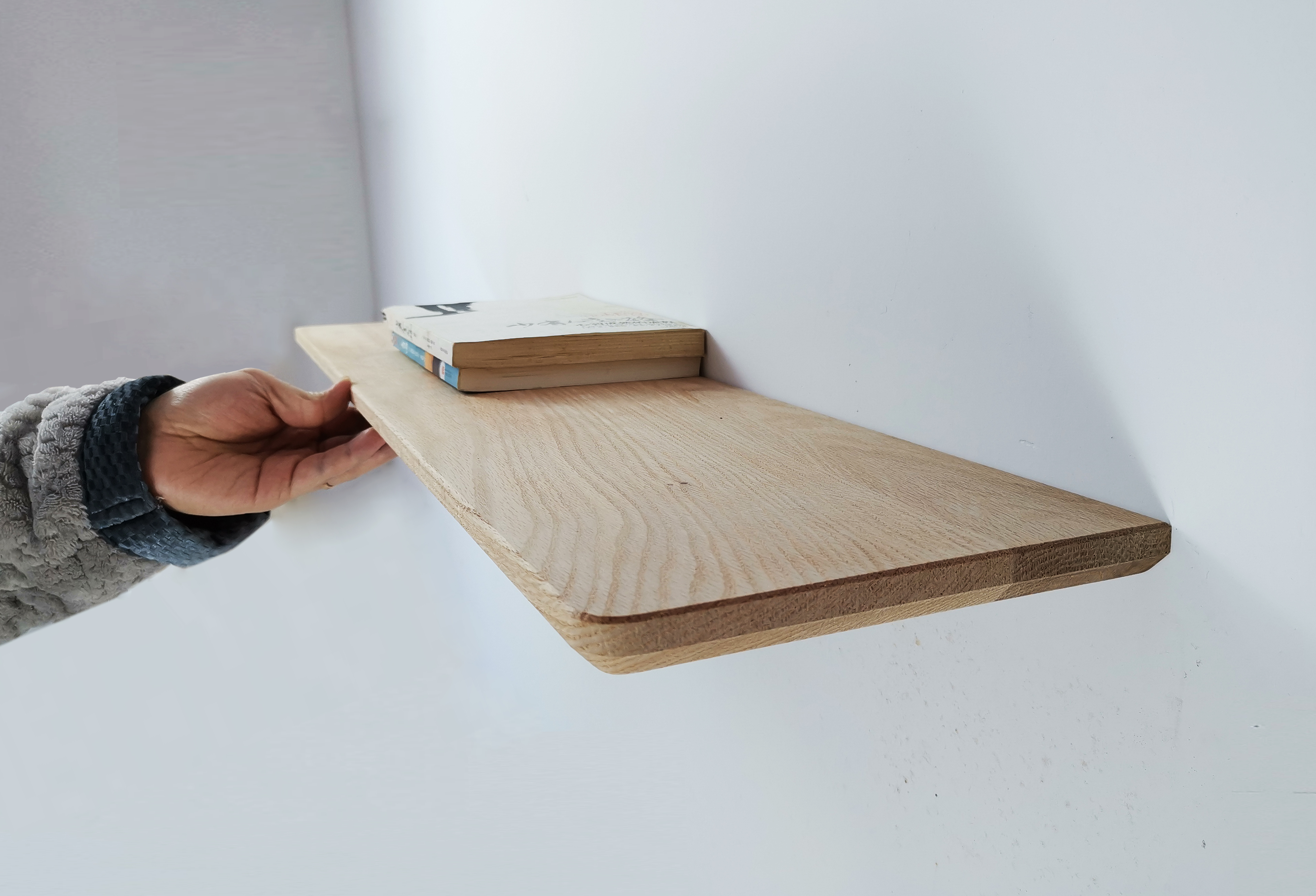 Solid wood Lined Partition Wall Shelve Wall Shelve Wall Wall Wall Panel Bedroom Partition Living Room TV Wall Bookshelf Board