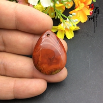 Exquisite pure natural Xuanhua Ancient Warring States red agate pendant accessories water drop personality necklace special price P1