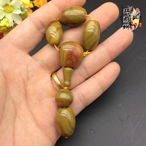 Natural Xuanhua Shanggu Warring States red agate exquisite five-piece set of the same material seven-piece set of 108 Buddha beads accessories