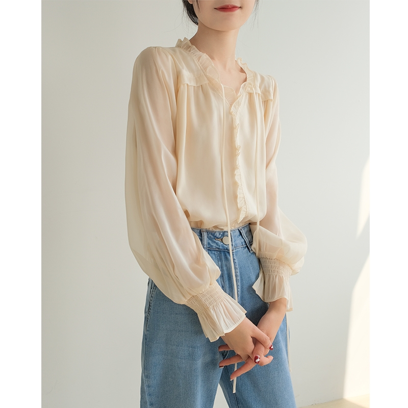 MAJE YGIID Spring summer shirt, advanced flashlight, french style, sun protection, bright catchy style, high-quality style MAJE YGIID Spring summer shirt, advanced flashlight, french style, sun protection, bright catchy style, high-quality style