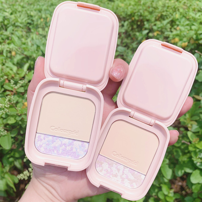 Little Red Book recommends colourgrid Kaleg double-effect high-gloss powder cake to brighten the sparkling diamond girl cute