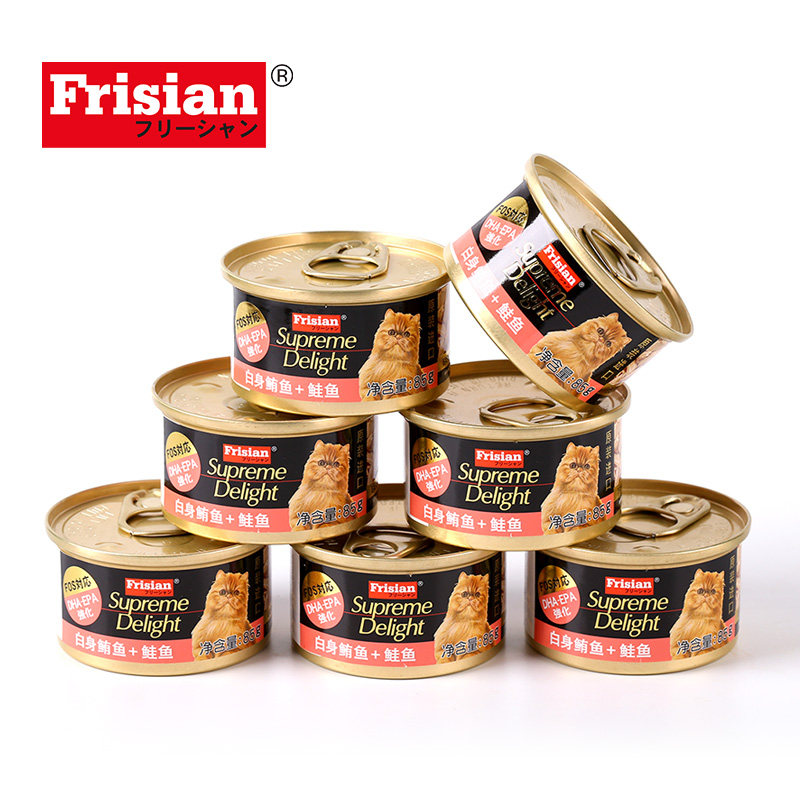 R & F fresh cat canned Thailand imported white meat cat canned wet food bibimbap tuna crab meat snacks 24 cans