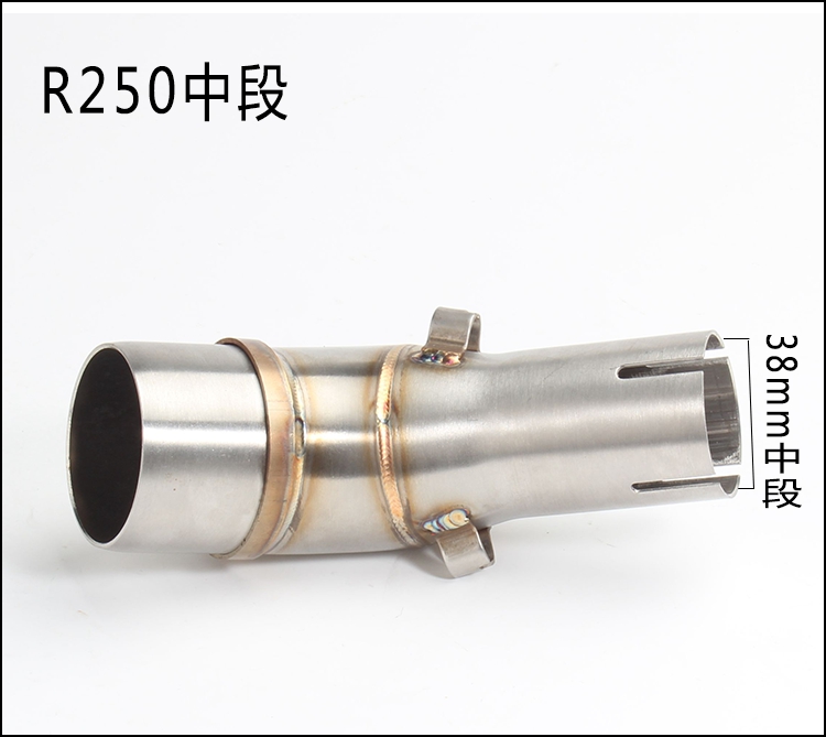 Xe máy Kawasaki ER6N / Z800 / Z750 / Ninja 250 thép không gỉ phần giữa ống cong sửa đổi ống xả - Ống xả xe máy pô xe cub