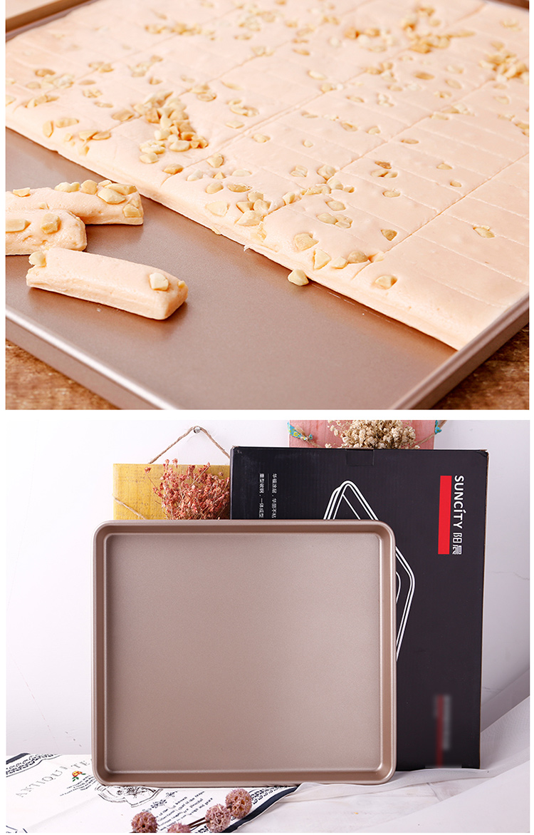 Yangchen Nougat khay chống dính Bánh hình chữ nhật cuộn lò nướng không dính hộ gia đình với bộ khuôn nướng bánh quy - Tự làm khuôn nướng khuôn bánh khọt