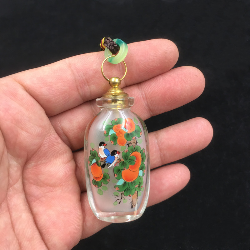 手绘鼻烟壶清明上河图特色传统手工艺品内画鼻烟壶出国小礼品礼物-淘宝