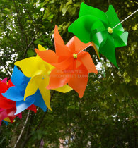 30CM three-dimensional flower-shaped windmill string outdoor string windmill hanging string kindergarten decoration flower environment layout