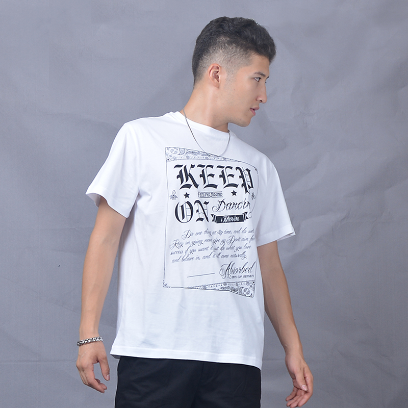 West Coast Style Cashew Nut Flowers Robber Popping Short Sleeve American Oldschool Skateboard Pure Cotton Body T-shirt Man