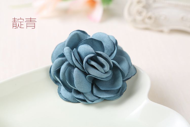 Vải hàn quốc Camellia trâm cài trâm stereo vải lanh hoa hồng pin trâm cài khăn choàng trâm cài nữ trâm cài áo cao cấp