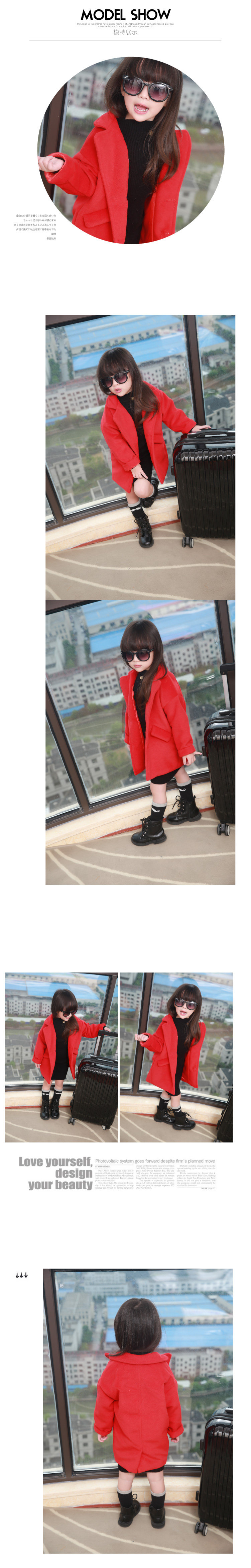 Manteau pour fille en mélange - Ref 2161537 Image 10