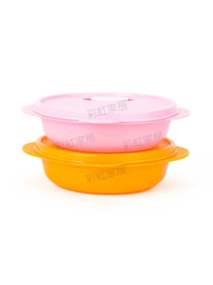 Складная миска Tupperware 390 мл в кристалле круглая миска для микроволновки с герметичной крышкой переносной ланч-бокс