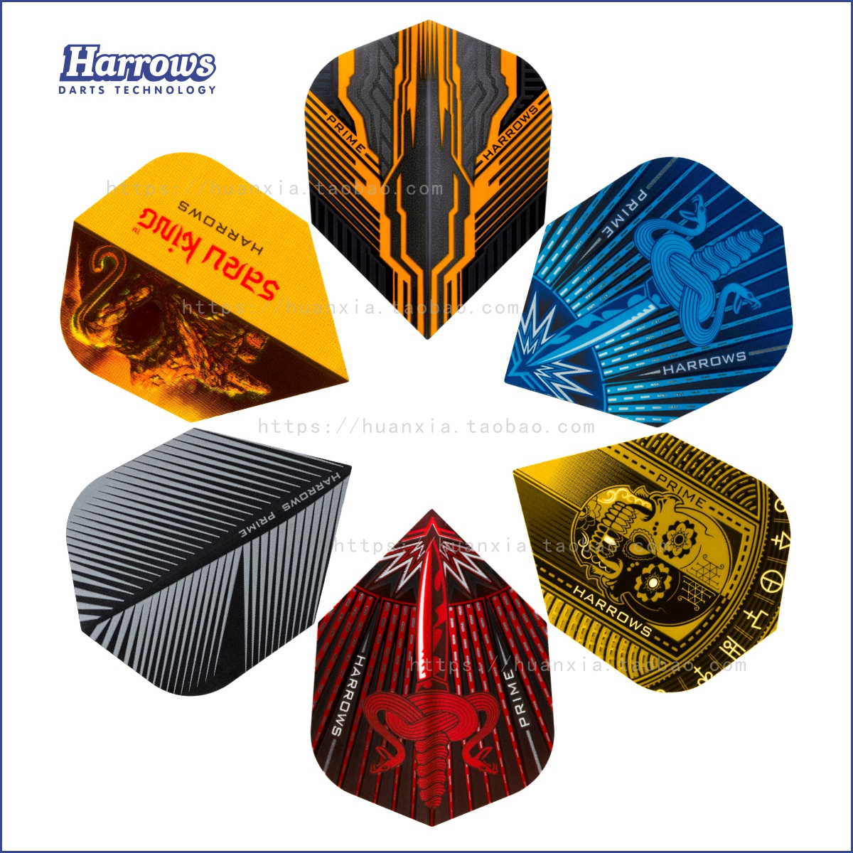 Harrows Prime Series Professional Dart Tail Dart Wings Dart Leaves Dart Accessories 3 pieces