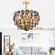 Light luxury post-modern art round crystal chandelier