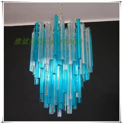 French Retro Foreign Trade Glass Living Room Chandelier Designer Style French Retro Dining Room Bar Island Crystal Chandelier
