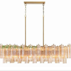 French Living Room Lamp, Light Luxury Handmade Glass Hall Main Lamp, American Retro Chandelier, Medieval Designer Villa