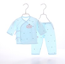 Newborn baby summer cotton monk clothes Newborn baby 0-3 months boneless long sleeve air conditioning clothes summer clothes