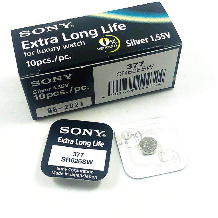 Double battery SONY Original button battery SONY Watch battery SR626SW 377 G4 LR626