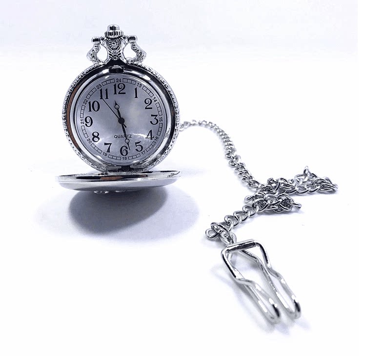 Elderly clear big number men's pocket watch keychain hanging watch student exam with quartz waterproof watch nurse watch