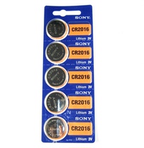 SONY SONY button battery CR2016 Battery 3v Iron general anti-theft device car remote control battery