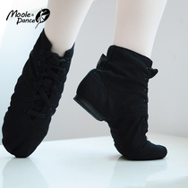 Три Песка Sansha Jazz Dance Shoes Взрослые Люди High Help Boots Man Canvas Lace Dancing Shoes