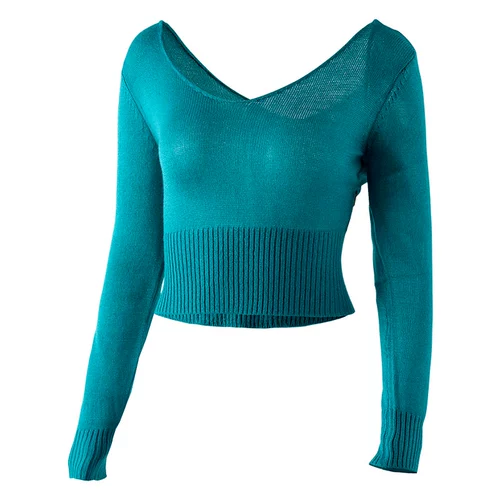 Демисезонный свитер, лонгслив, спортивная одежда, V-образный вырез