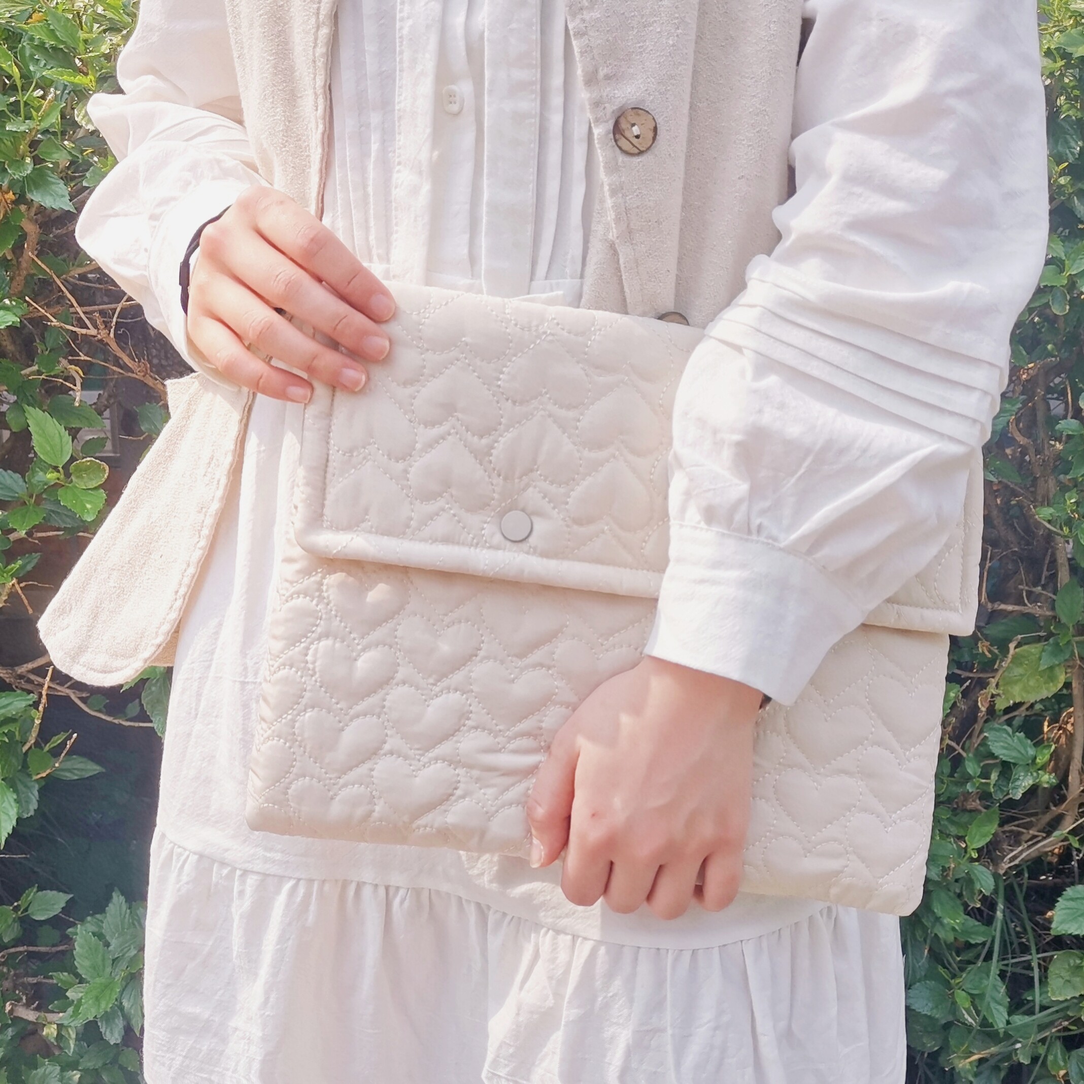 Rosweet Chason handmade homemade computer liner bag custom Korean cute girl heart thickened