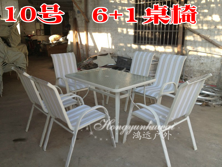 Bàn ghế ngoài trời patio ghế giải trí bàn ghế trong nhà và ngoài trời nhôm đồ nội thất sân vườn ô bàn ghế kết hợp bàn ghế ghế giả mây ngoài trời