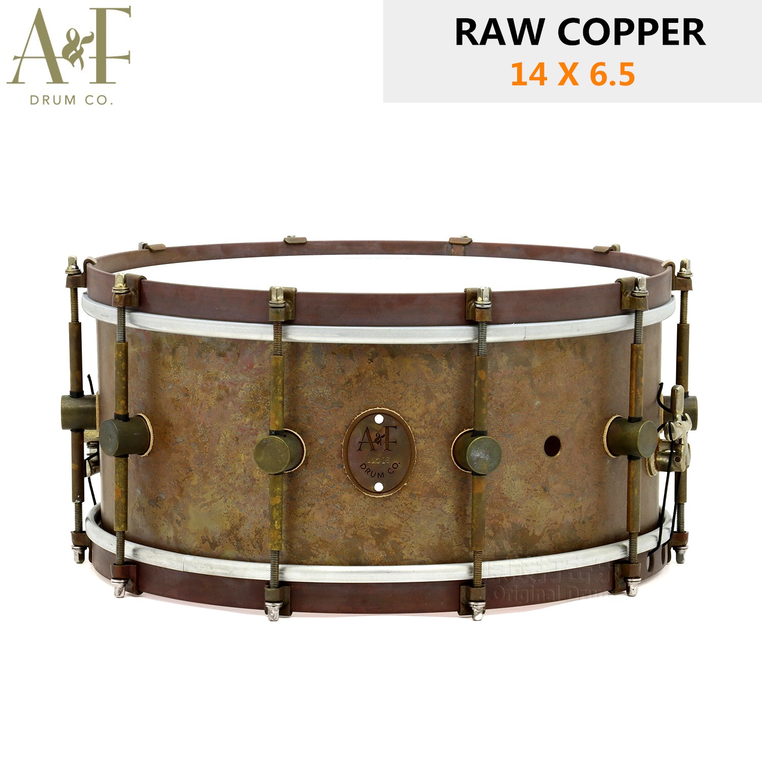 AF snare drum A-F snare drum copper copper 14x6 5 retro snare drum old