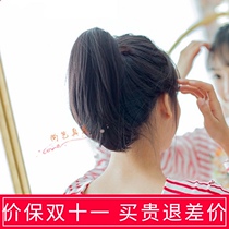 True hair ponytail wig hair attachment grab clip fake ponytail braid short hair straight hair realistic ponytail strap micro curly hair