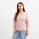 Xianlixiu plus size women's clothes 2024 summer new casual a age-reduced right shoulder V-neck slim and versatile T-shirt QJ1990