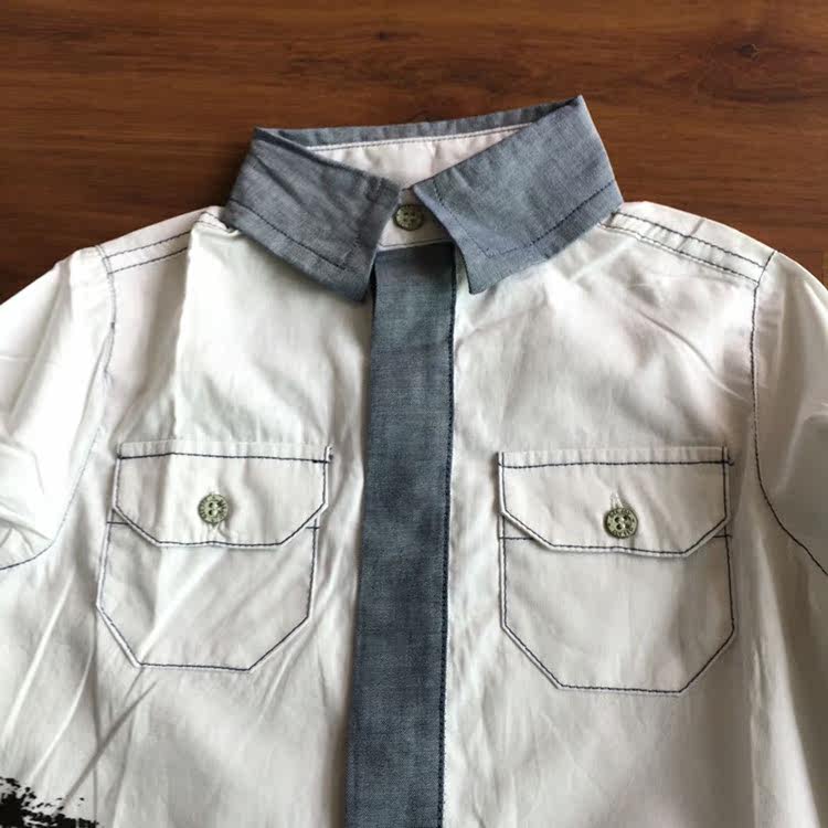 Chemise garcon à manche longue - Ref 2078027 Image 7