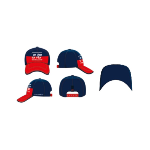 Тюнинг мотоцикла mm93马奎斯联名款motogp摩托车户外遮阳帽防晒帽时尚潮鸭舌帽男士 No brand